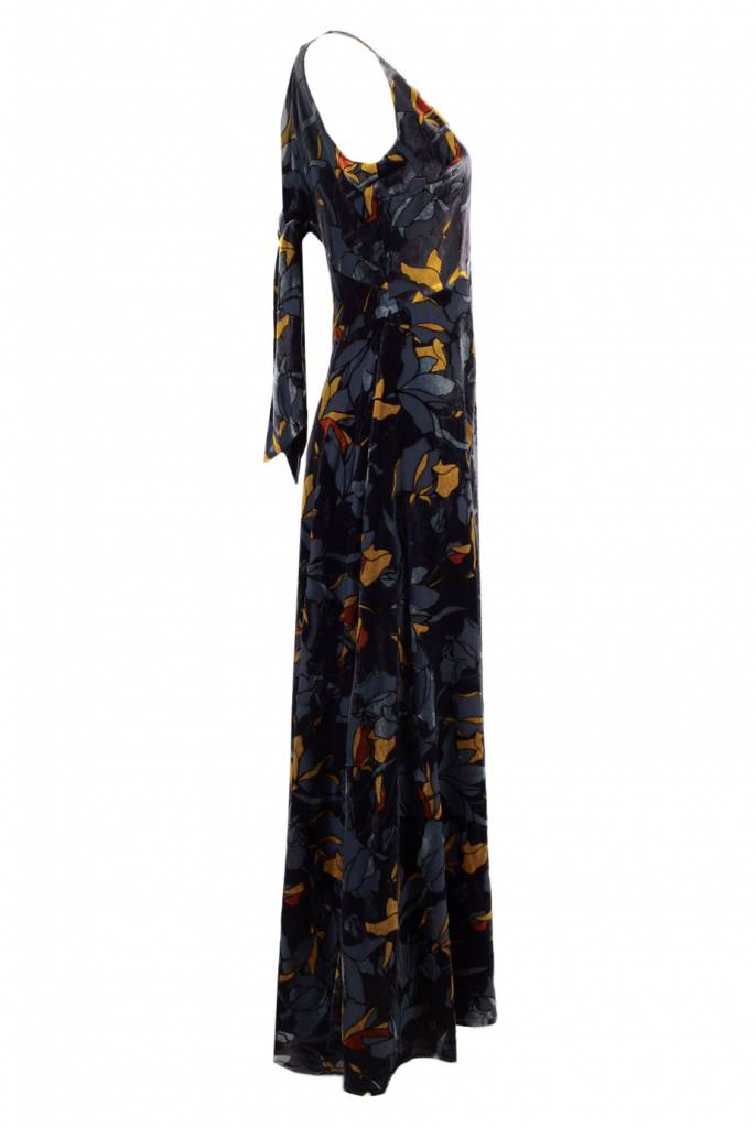 aventine velvet maxi dress