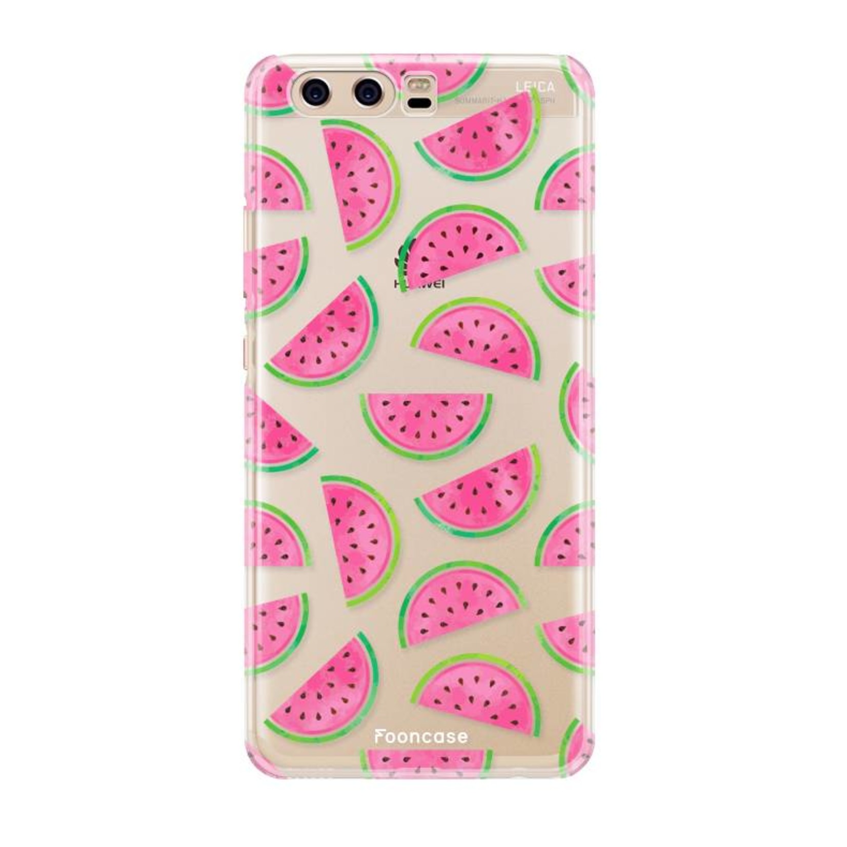 FOONCASE Fooncase Hoesje Geschikt voor Huawei P10 - Shockproof Case - Back Cover / Soft Case - Watermeloen