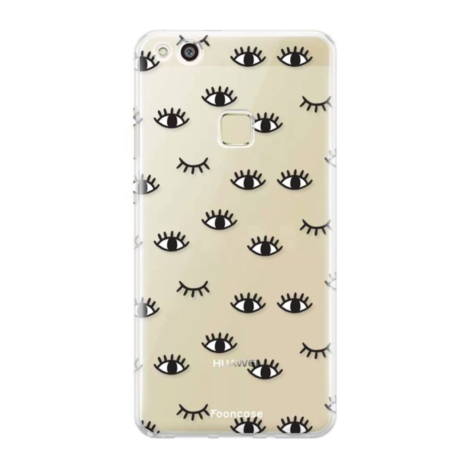 FOONCASE Fooncase Hoesje Geschikt voor Huawei P10 Lite - Shockproof Case - Back Cover / Soft Case - Eyes / Ogen