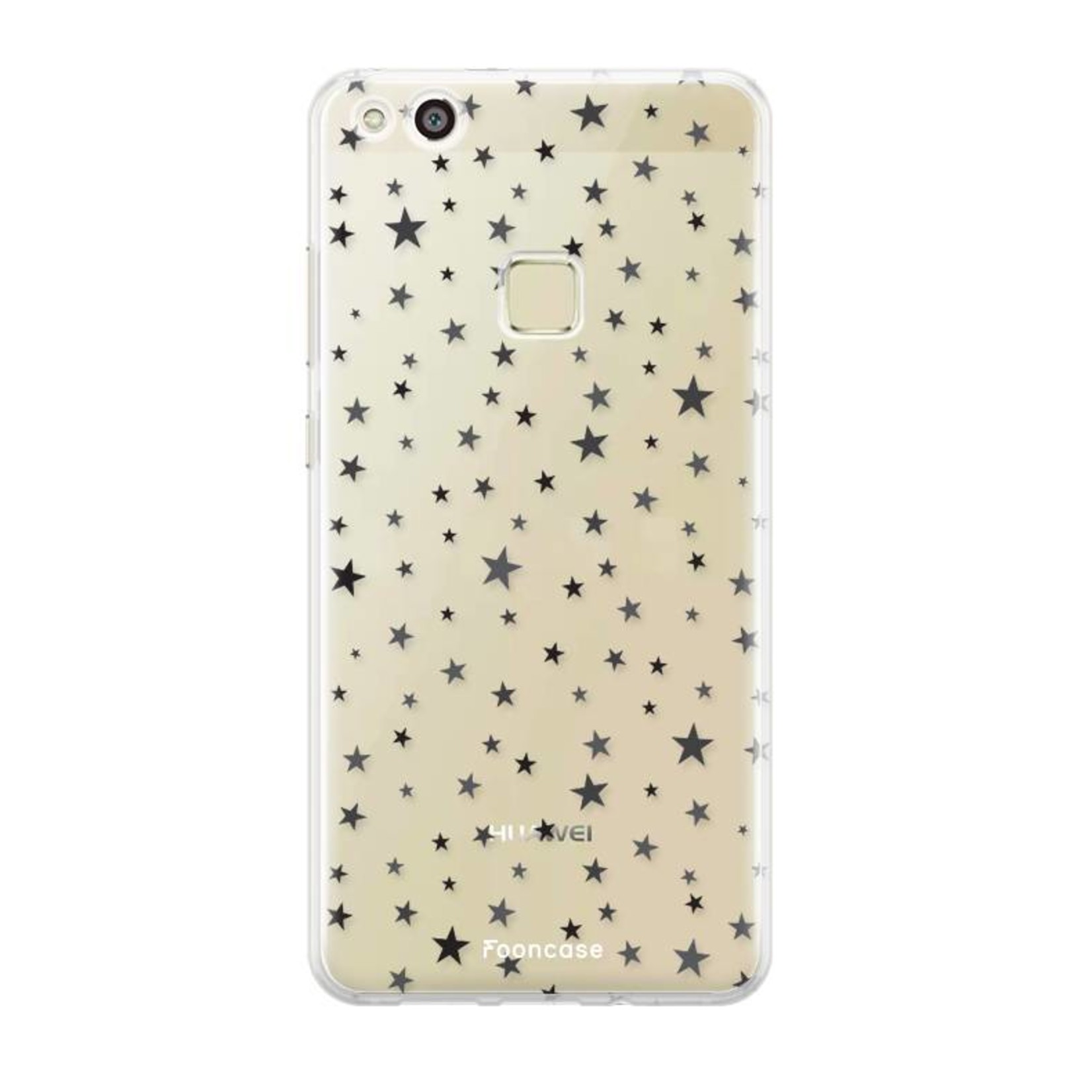 FOONCASE Fooncase Hoesje Geschikt voor Huawei P10 Lite - Shockproof Case - Back Cover / Soft Case - Stars / Sterretjes