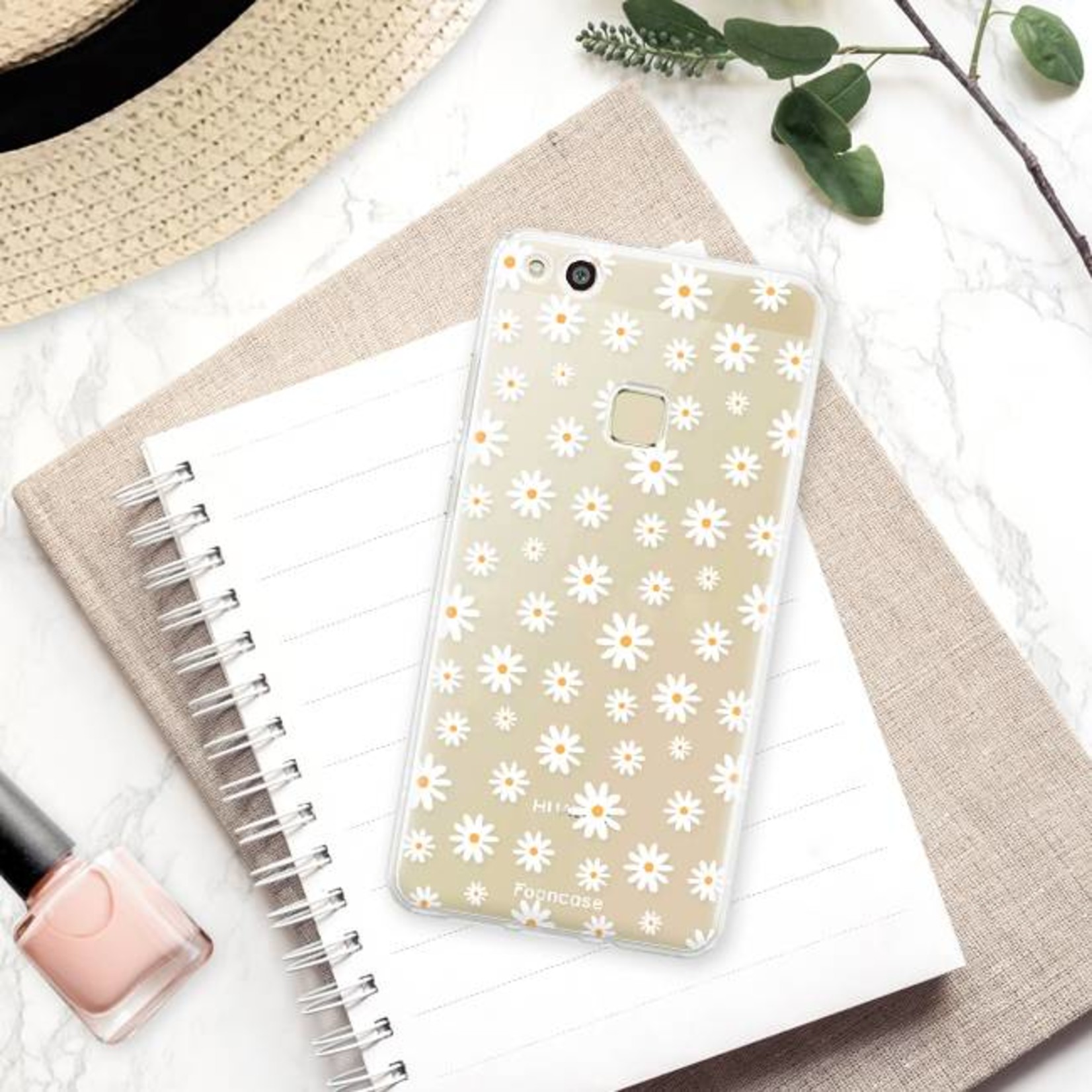 FOONCASE Huawei P10 Lite Handyhülle - Gänseblümchen