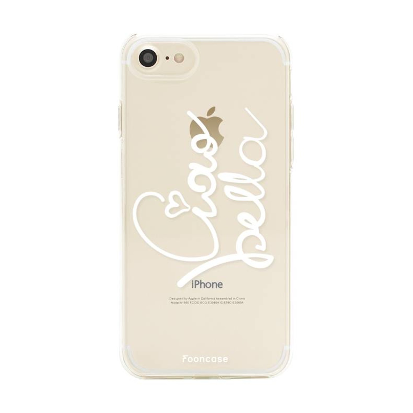 FOONCASE iPhone 8 hoesje TPU Soft Case - Back Cover - Ciao Bella!