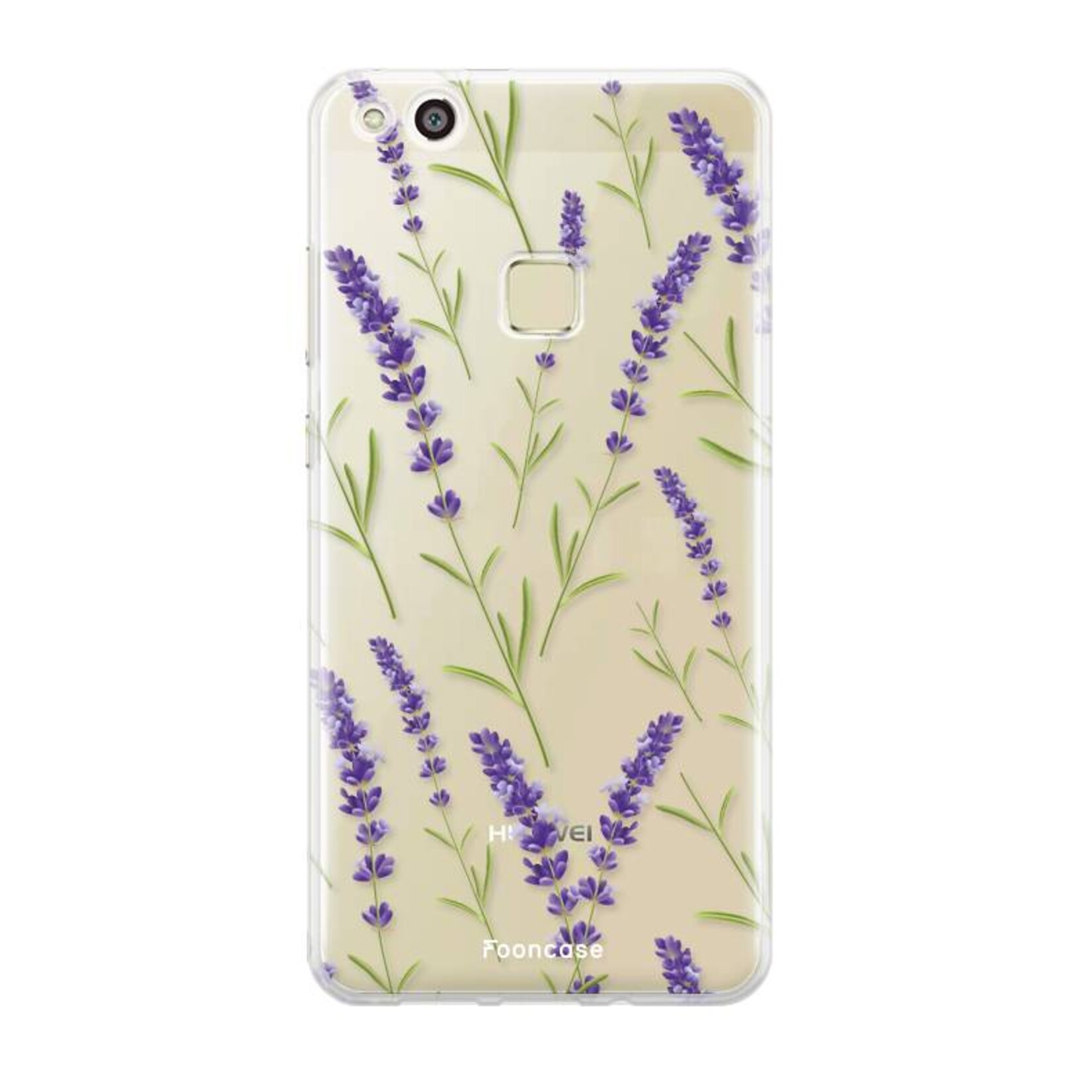FOONCASE Fooncase Hoesje Geschikt voor Huawei P10 Lite - Shockproof Case - Back Cover / Soft Case - Purple Flower / Paarse bloemen