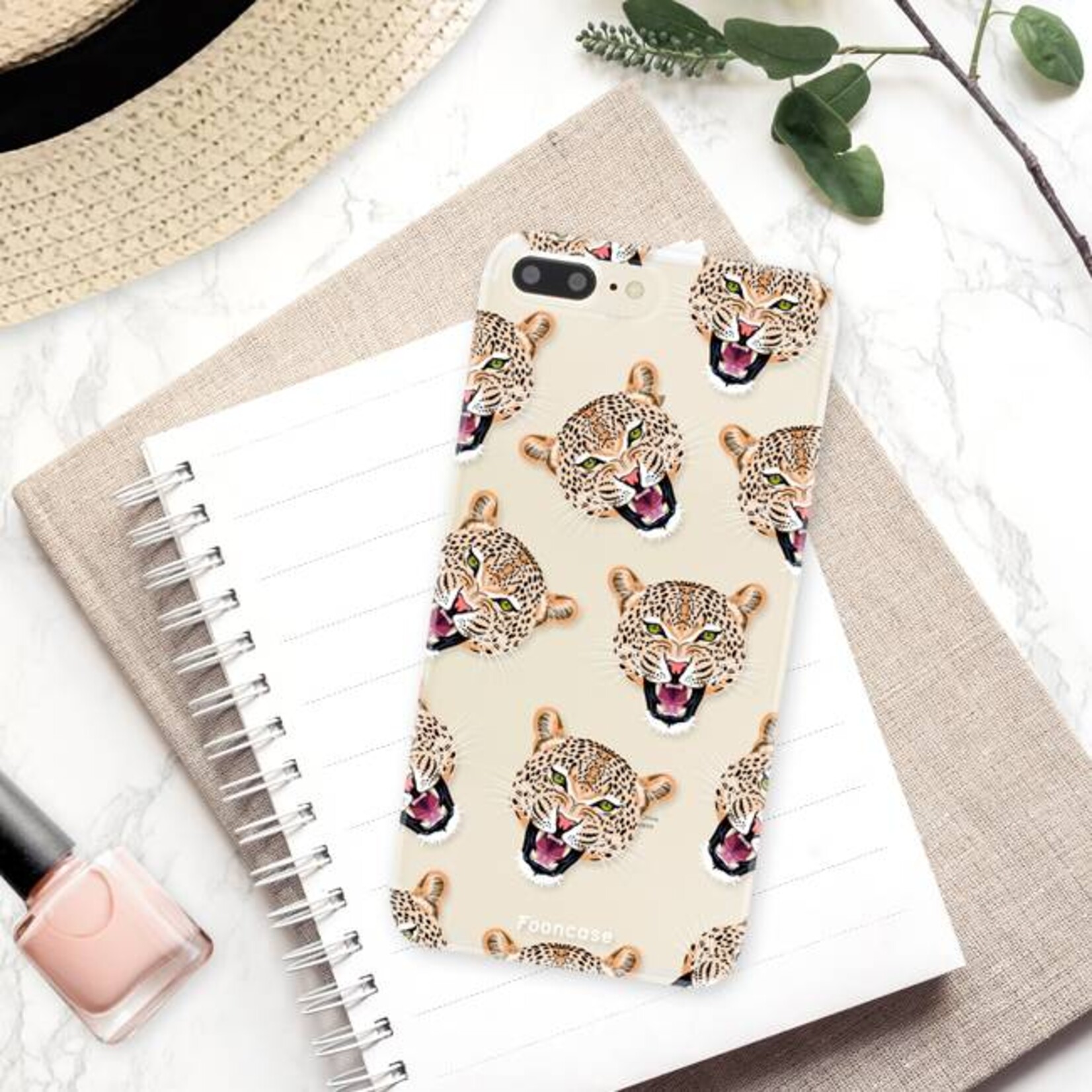 FOONCASE Iphone 8 Plus Handyhülle - Cheeky Leopard
