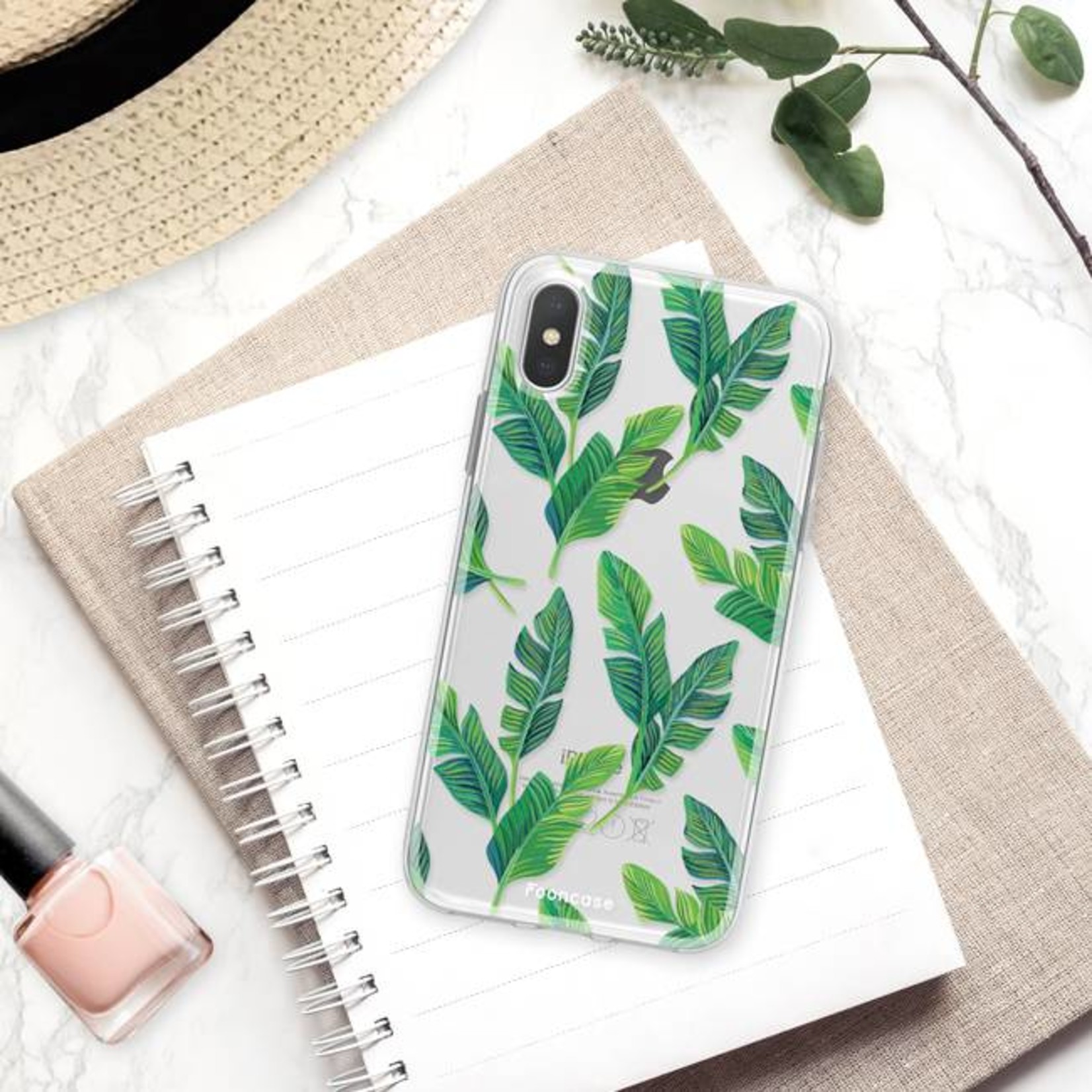 FOONCASE Iphone X Cover - Foglie di banana