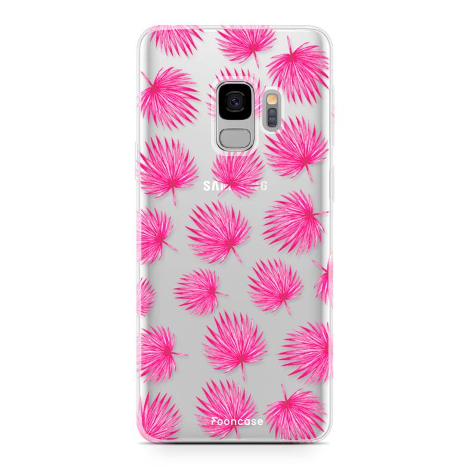 FOONCASE Samsung Galaxy S9 Handyhülle - Rosa Blätter