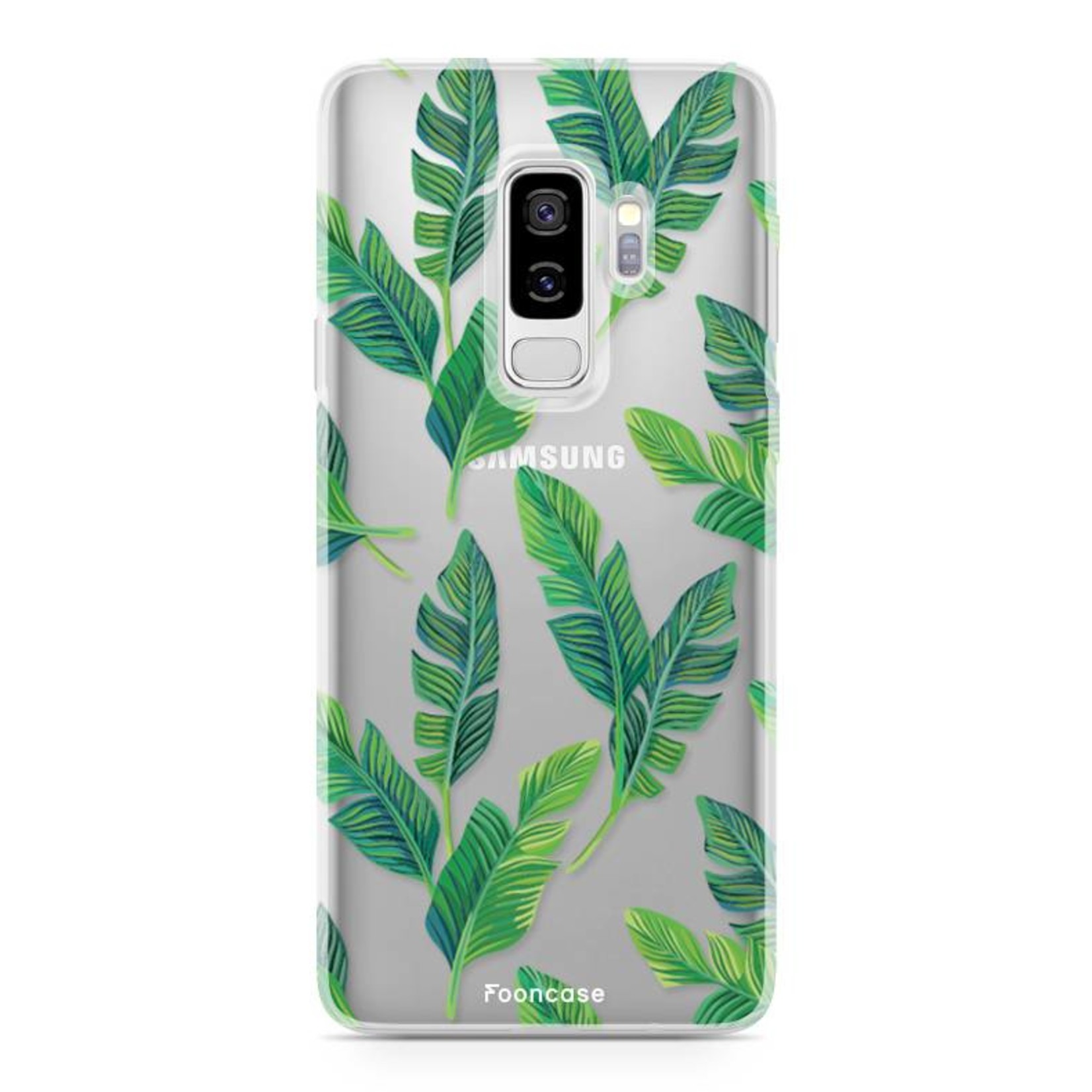 FOONCASE Samsung Galaxy S9 Plus Case - Banana leaves