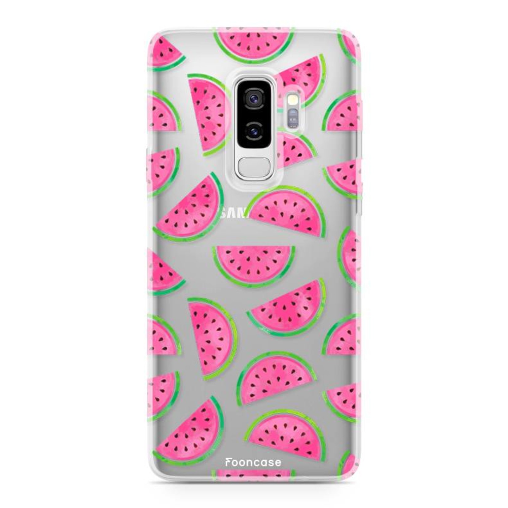FOONCASE Samsung Galaxy S9 Plus hoesje TPU Soft Case - Back Cover - Watermeloen
