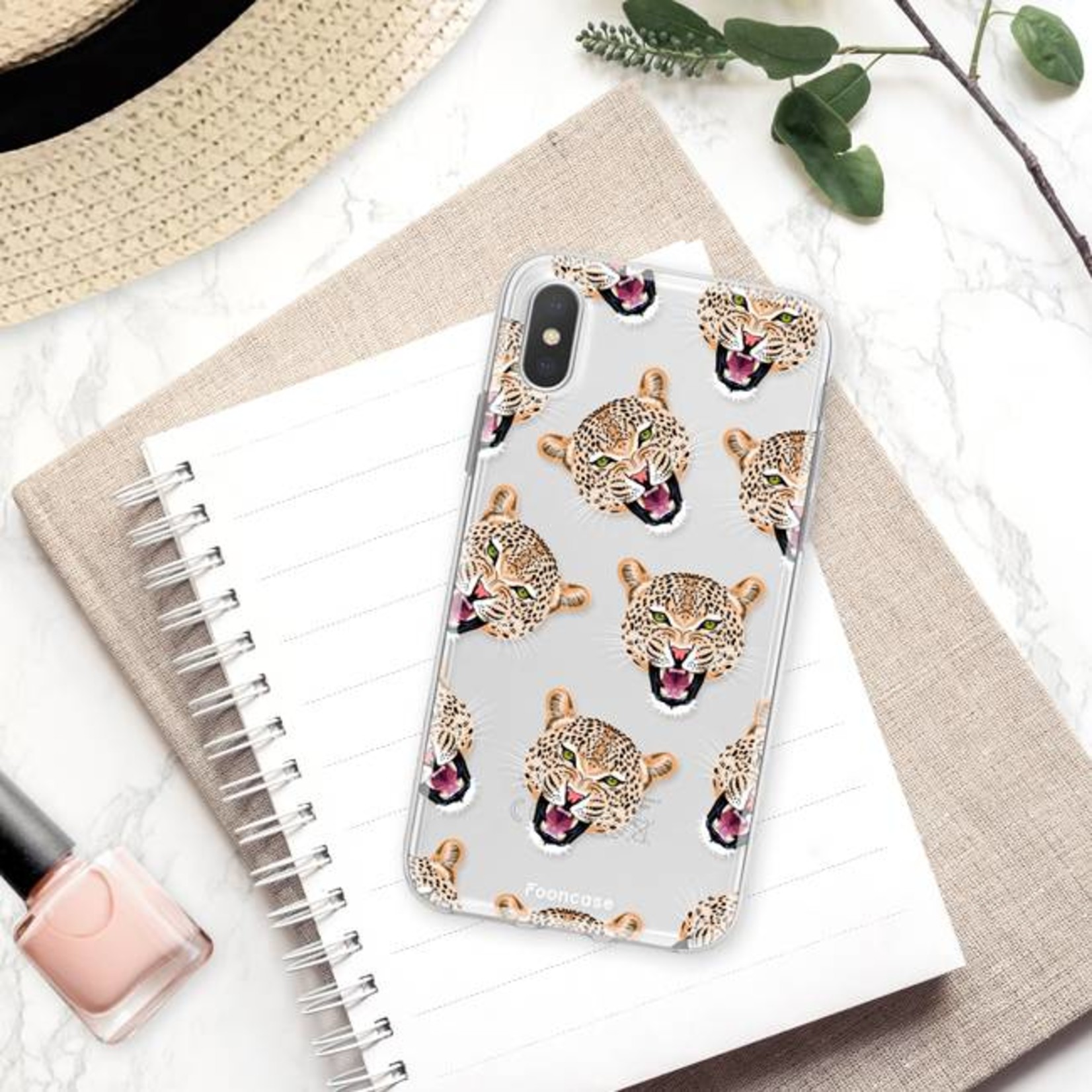 FOONCASE Iphone XS Cover - Cheeky Leopard