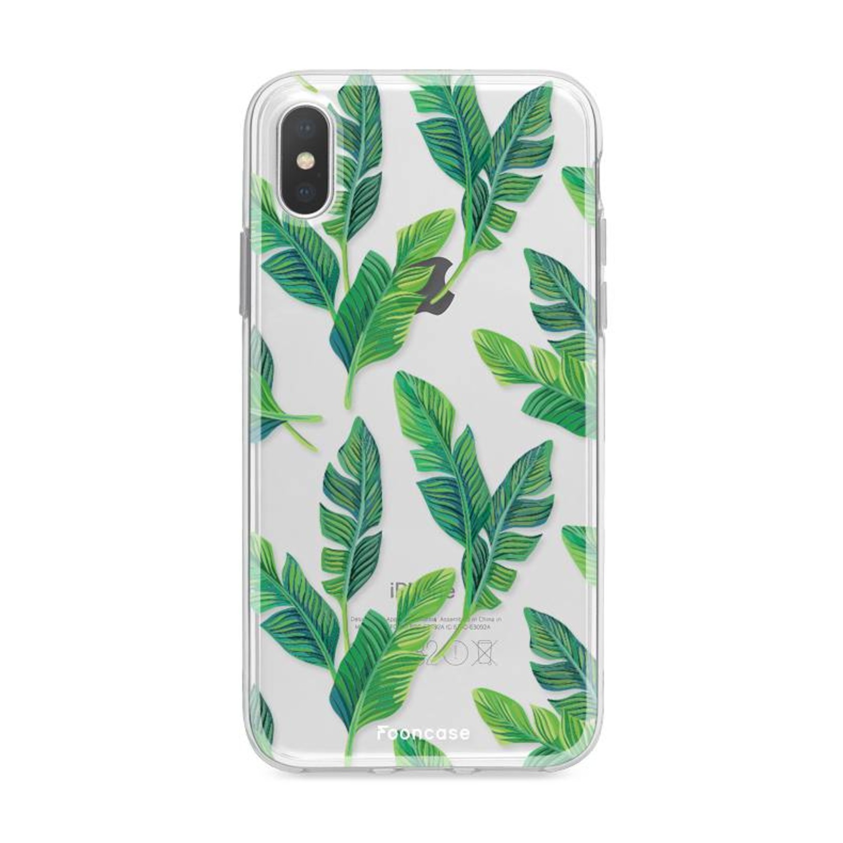 FOONCASE Iphone XS Cover - Foglie di banana