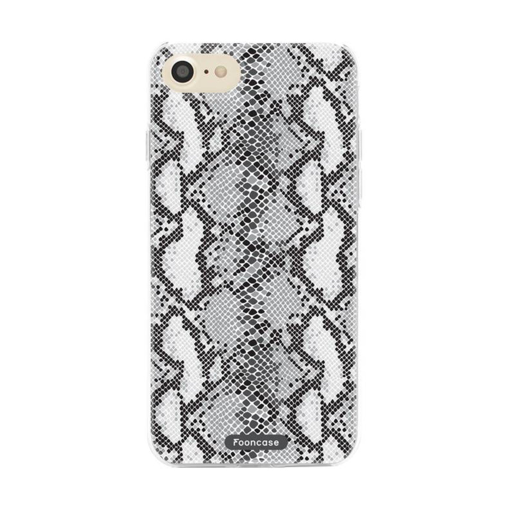 FOONCASE iPhone 7 hoesje TPU Soft Case - Back Cover - Snake it / Slangen print