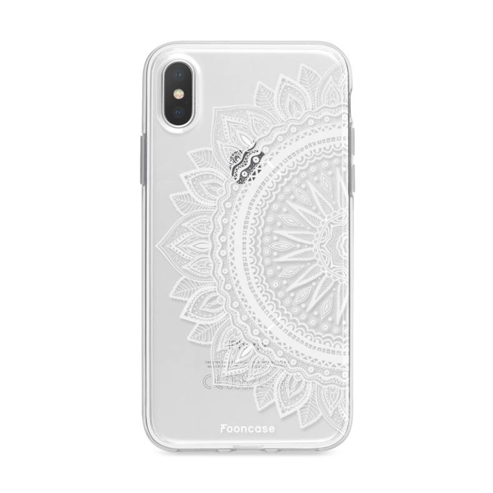 FOONCASE Fooncase Hoesje Geschikt voor iPhone XS Max - Shockproof Case - Back Cover / Soft Case - Mandala / Ibiza