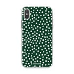 FOONCASE Iphone X - POLKA COLLECTION / Dark green