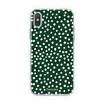 FOONCASE Iphone XS - POLKA COLLECTION / Verde scuro