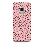 FOONCASE Samsung Galaxy S9 - POLKA COLLECTION / Roze