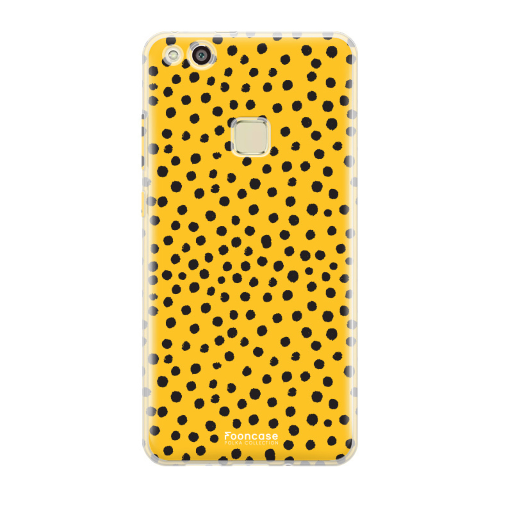 FOONCASE Huawei P10 Lite - POLKA COLLECTION / Giallo ocra