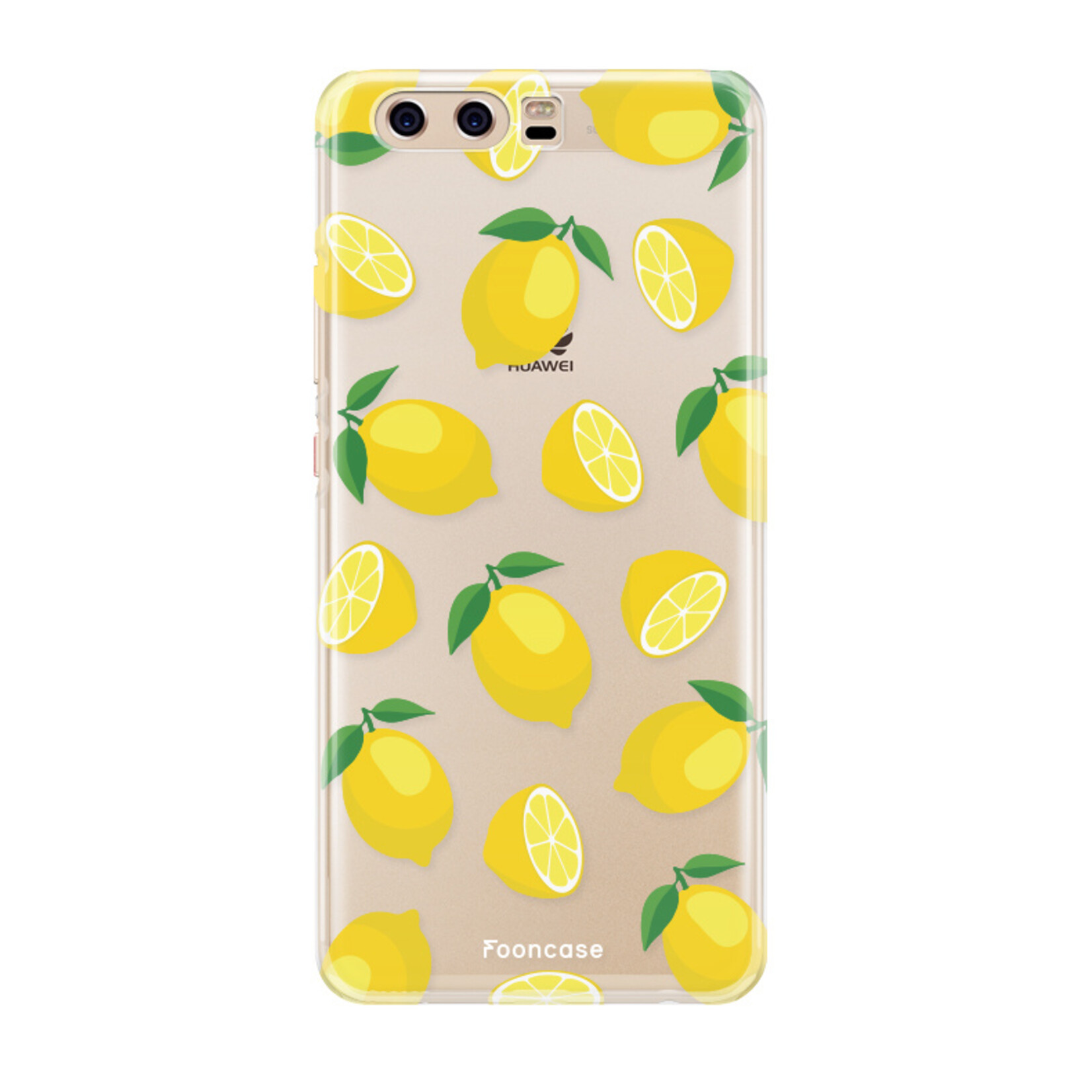 FOONCASE Huawei P10 hoesje TPU Soft Case - Back Cover - Lemons / Citroen / Citroentjes