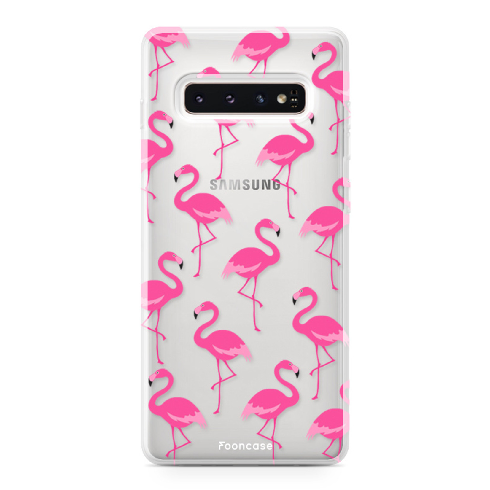 FOONCASE Samsung Galaxy S10 Plus Handyhülle - Flamingo