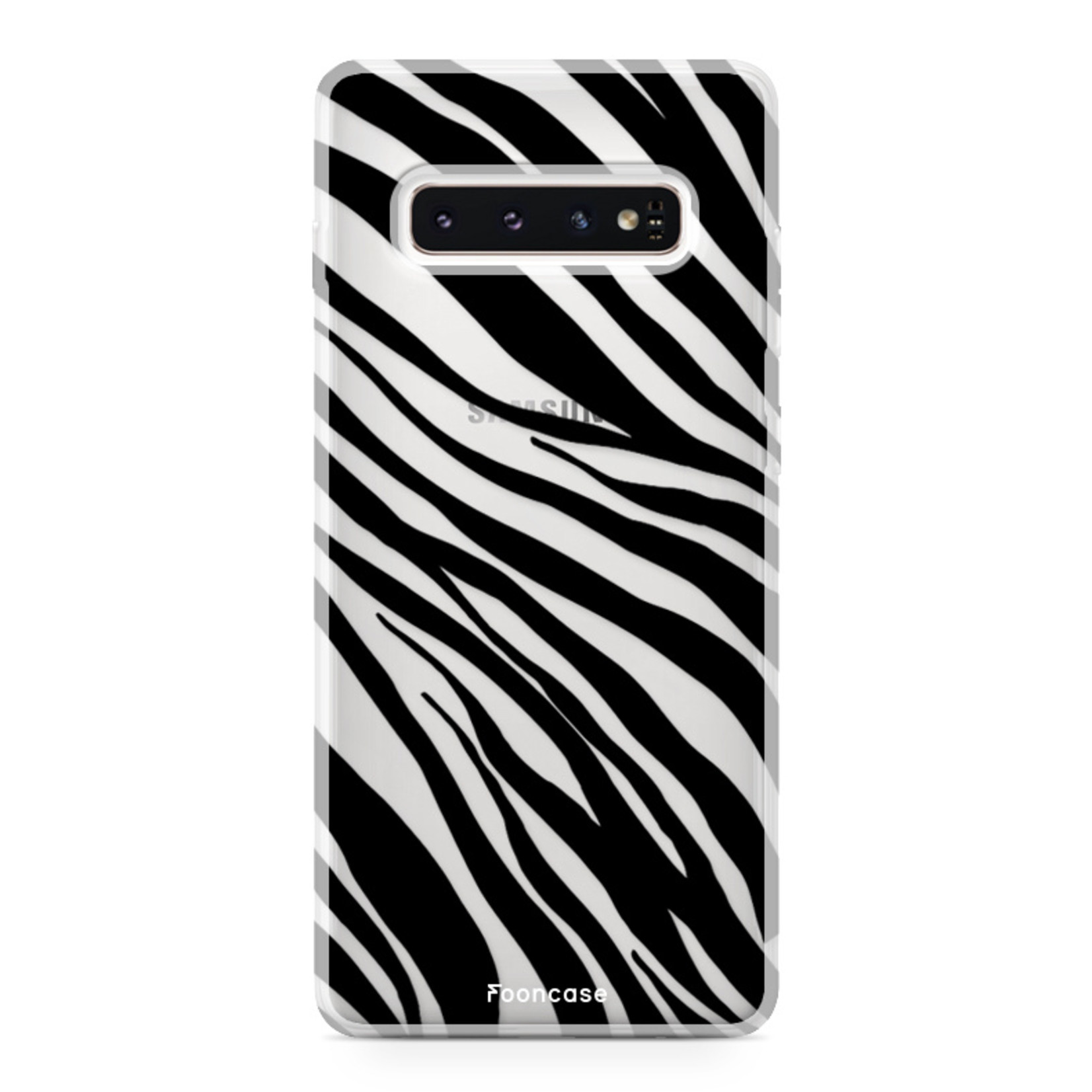 FOONCASE Samsung Galaxy S10 Plus Cover - Zebra