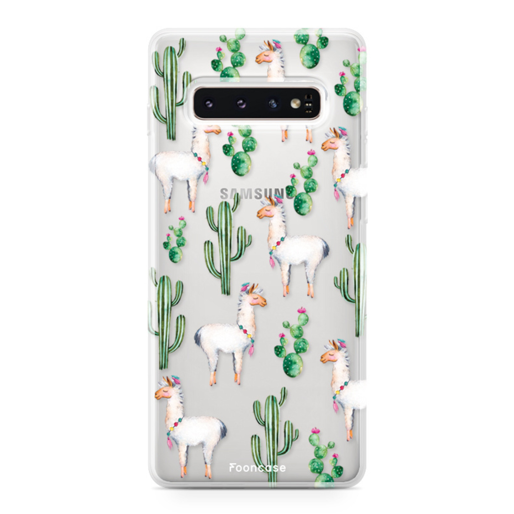 FOONCASE Samsung Galaxy S10 Plus Cover - Lama