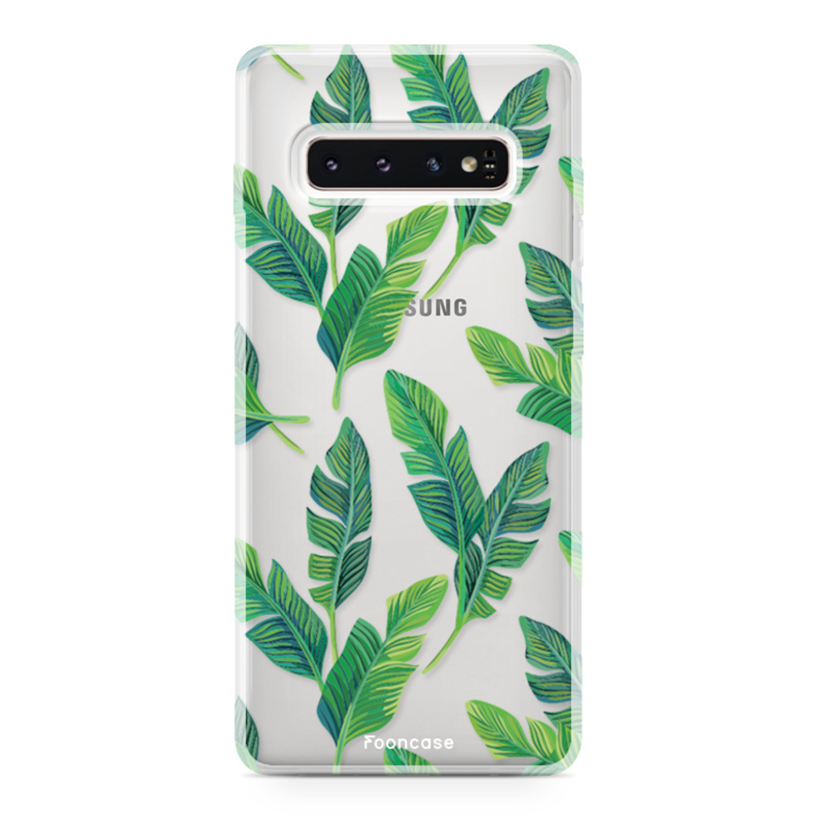 FOONCASE Samsung Galaxy S10 Cover - Foglie di banana