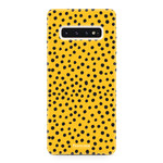 FOONCASE Samsung Galaxy S10 - POLKA COLLECTION / Ockergelb