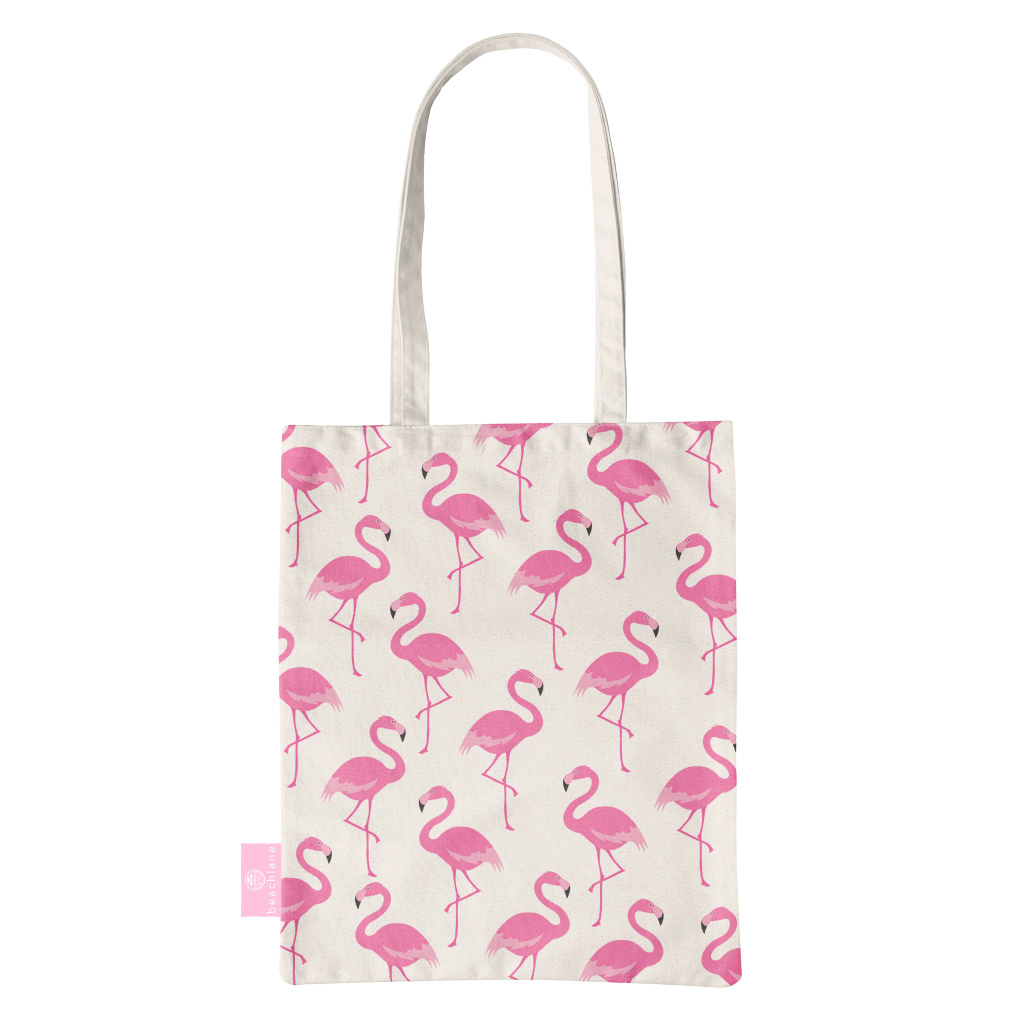 Beachlane Canvas Tote Bag Per Flamingo Beachlane Canvas Tote Bag Per Flamingo