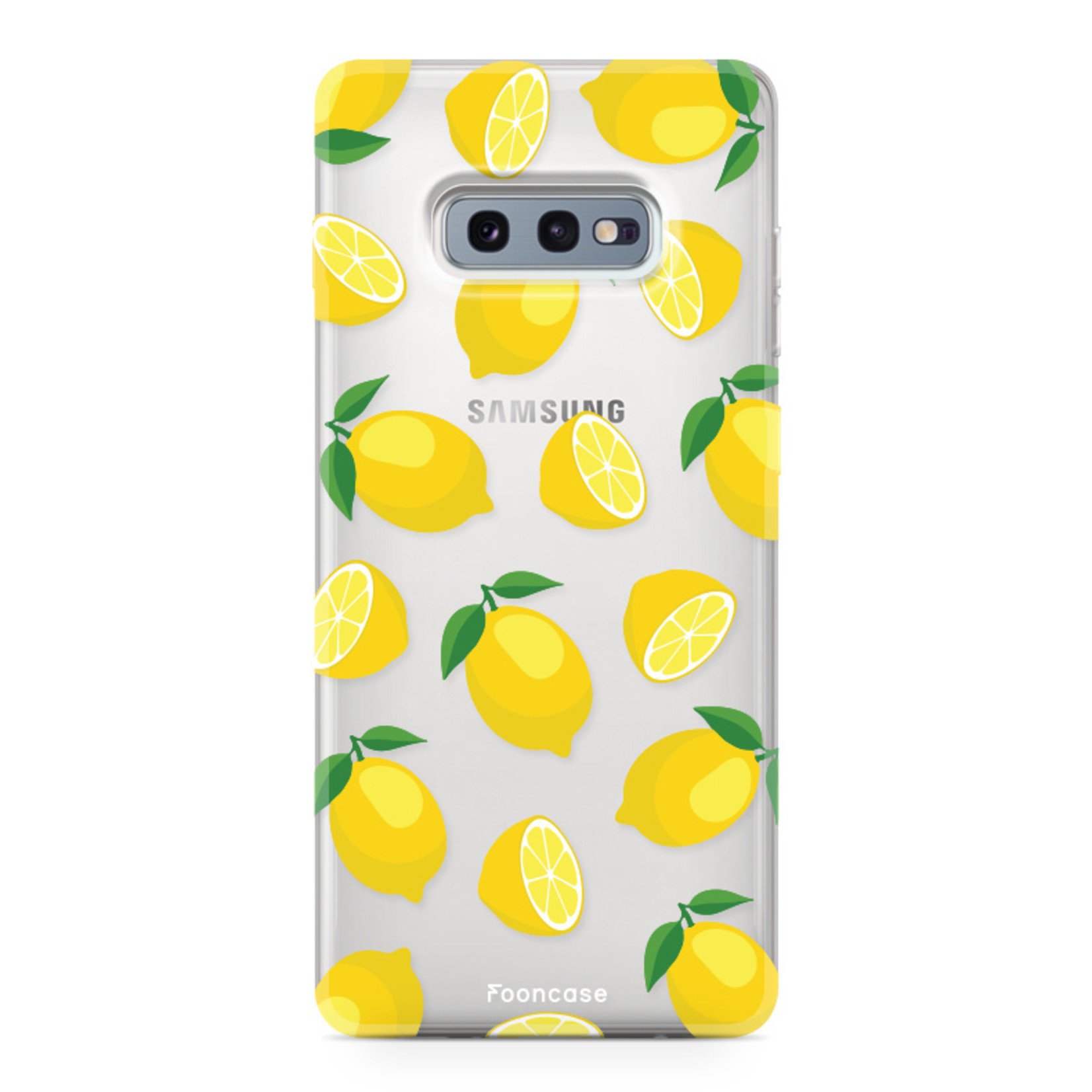FOONCASE Samsung Galaxy S10e hoesje TPU Soft Case - Back Cover - Lemons / Citroen / Citroentjes