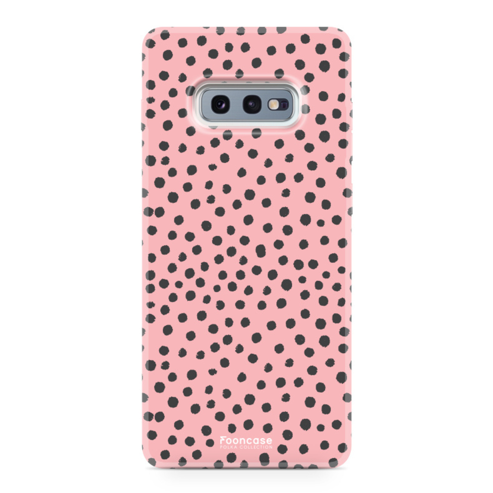 FOONCASE Samsung Galaxy S10e - POLKA COLLECTION / Pink