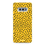 FOONCASE Samsung Galaxy S10e - POLKA COLLECTION / Giallo ocra