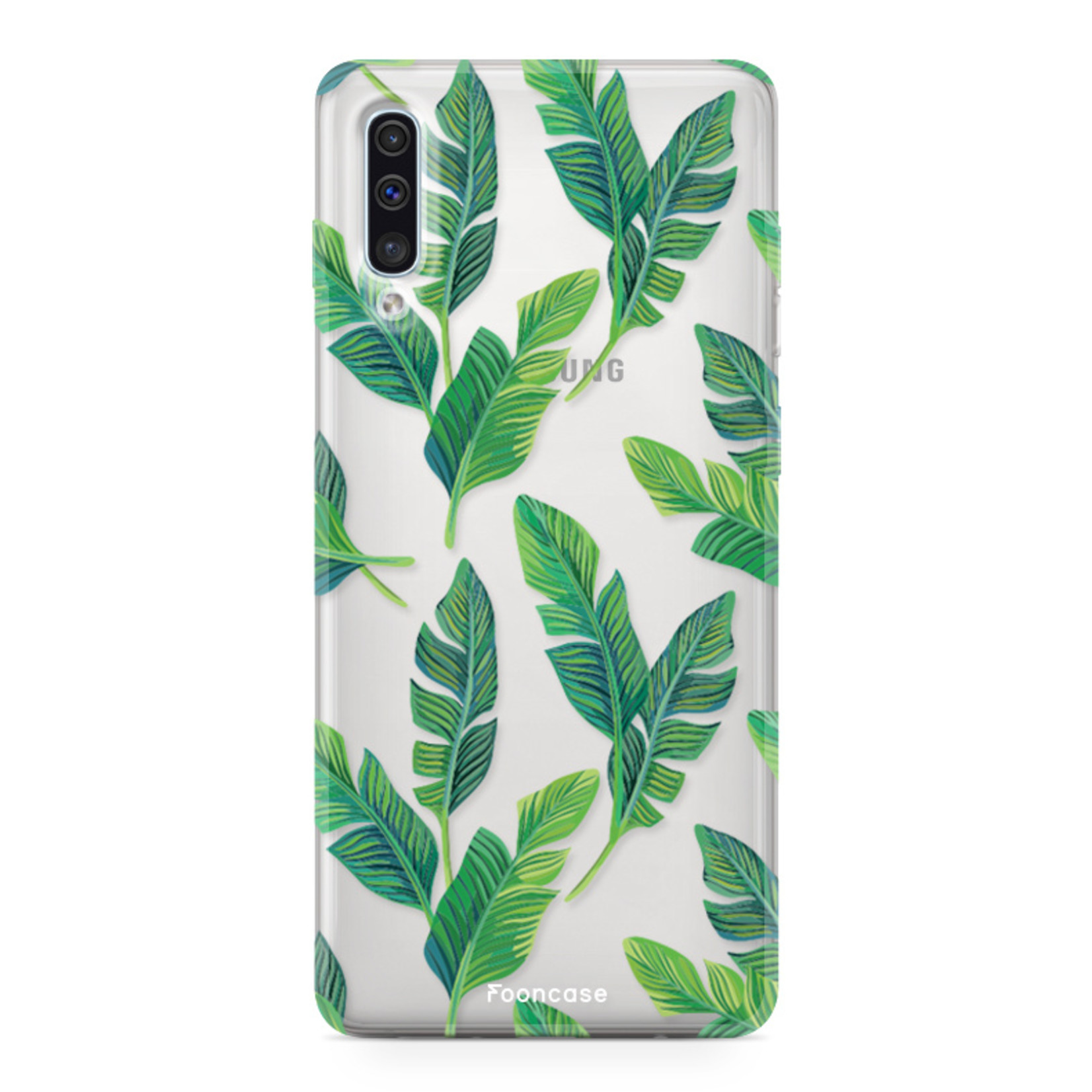 FOONCASE Samsung Galaxy A50 Cover - Foglie di banana