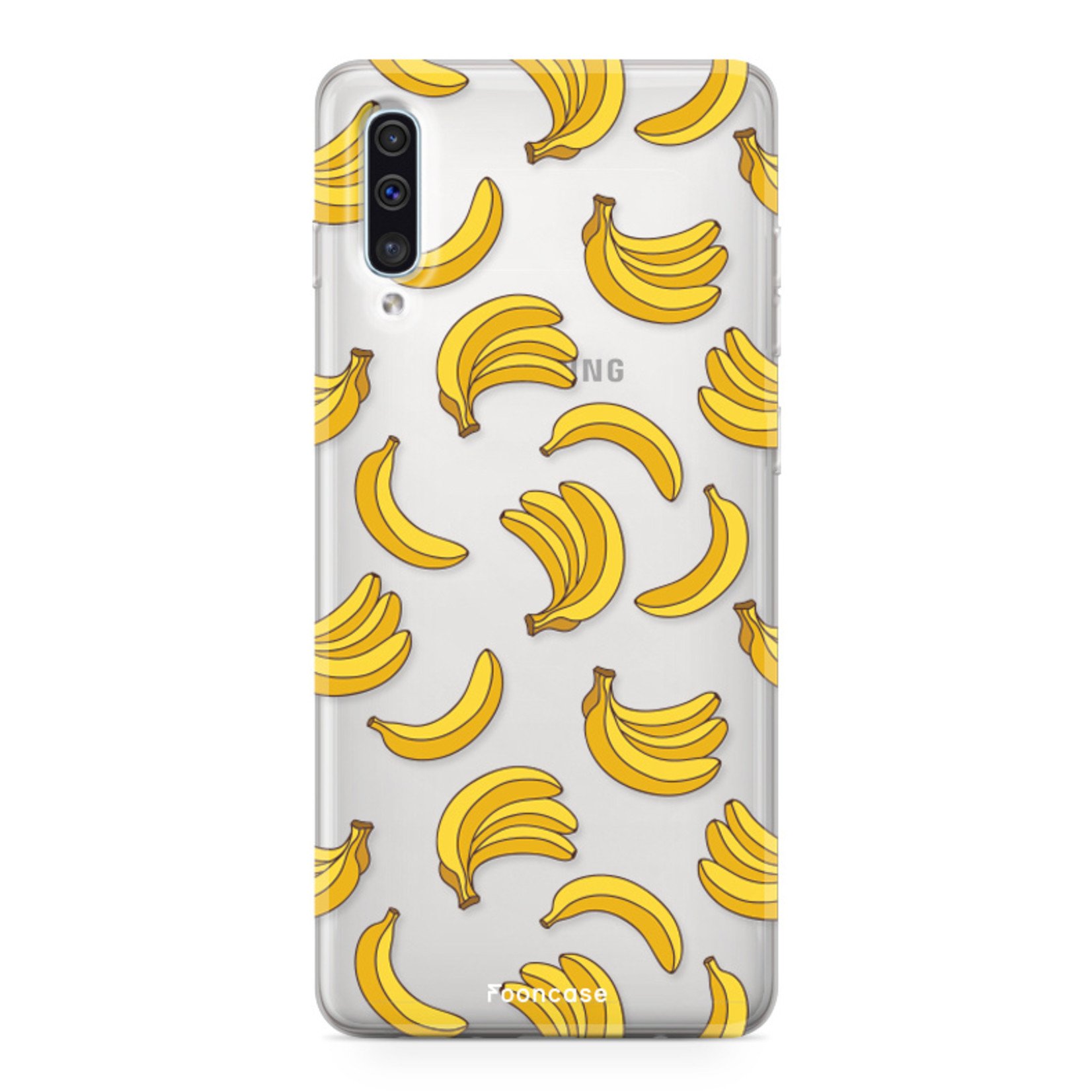 FOONCASE Samsung Galaxy A50 hoesje TPU Soft Case - Back Cover - Bananas / Banaan / Bananen