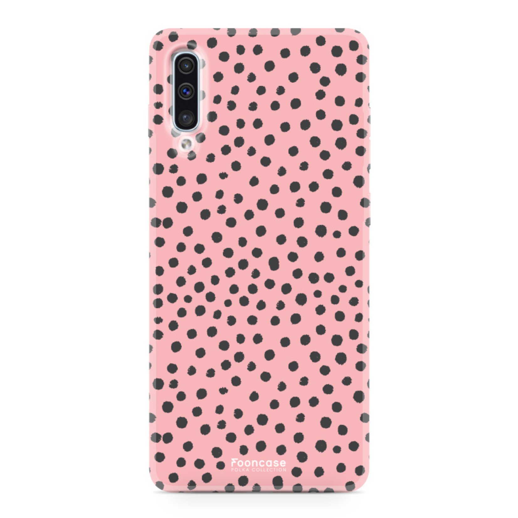 FOONCASE Samsung Galaxy A50 - POLKA COLLECTION / Pink