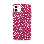 FOONCASE Iphone 11 - POLKA COLLECTION / Bordeaux Rot