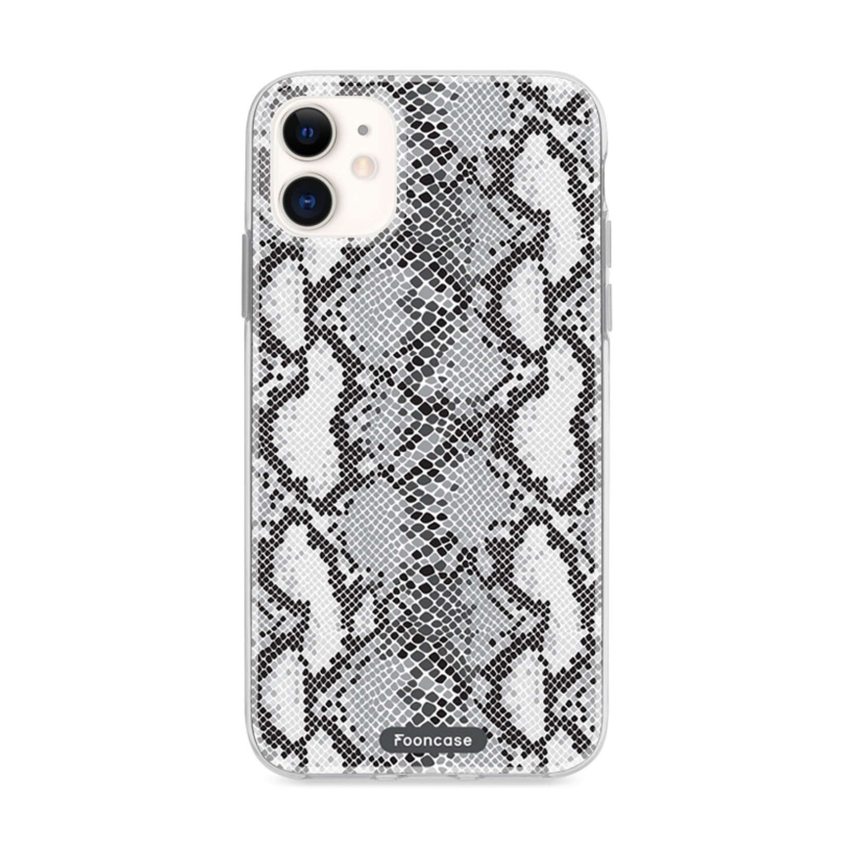 FOONCASE iPhone 11 hoesje TPU Soft Case - Back Cover - Snake it / Slangen print
