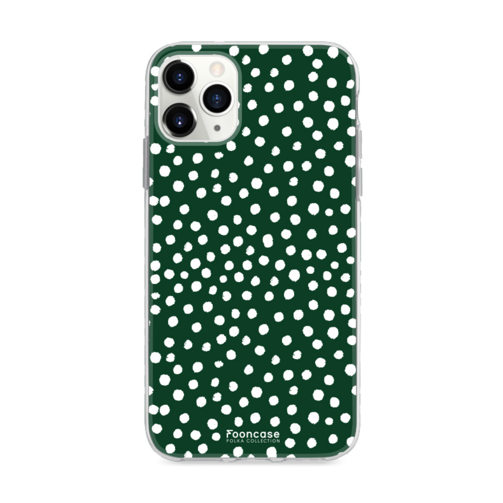 FOONCASE IPhone 11 Pro Max - POLKA COLLECTION / Dark green