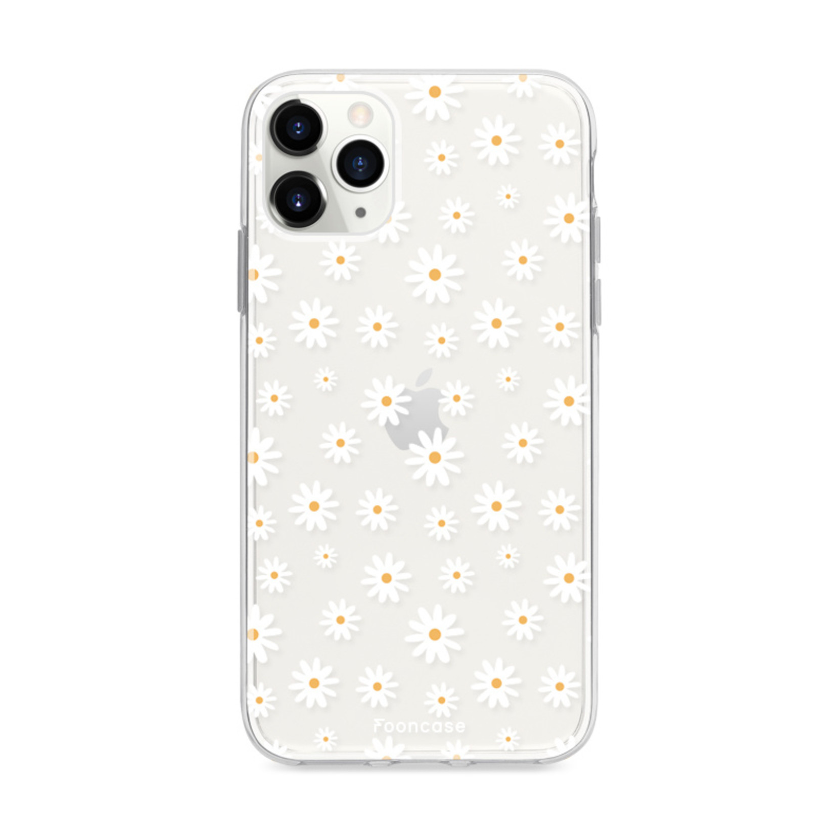 FOONCASE iPhone 11 Pro Max hoesje TPU Soft Case - Back Cover - Madeliefjes