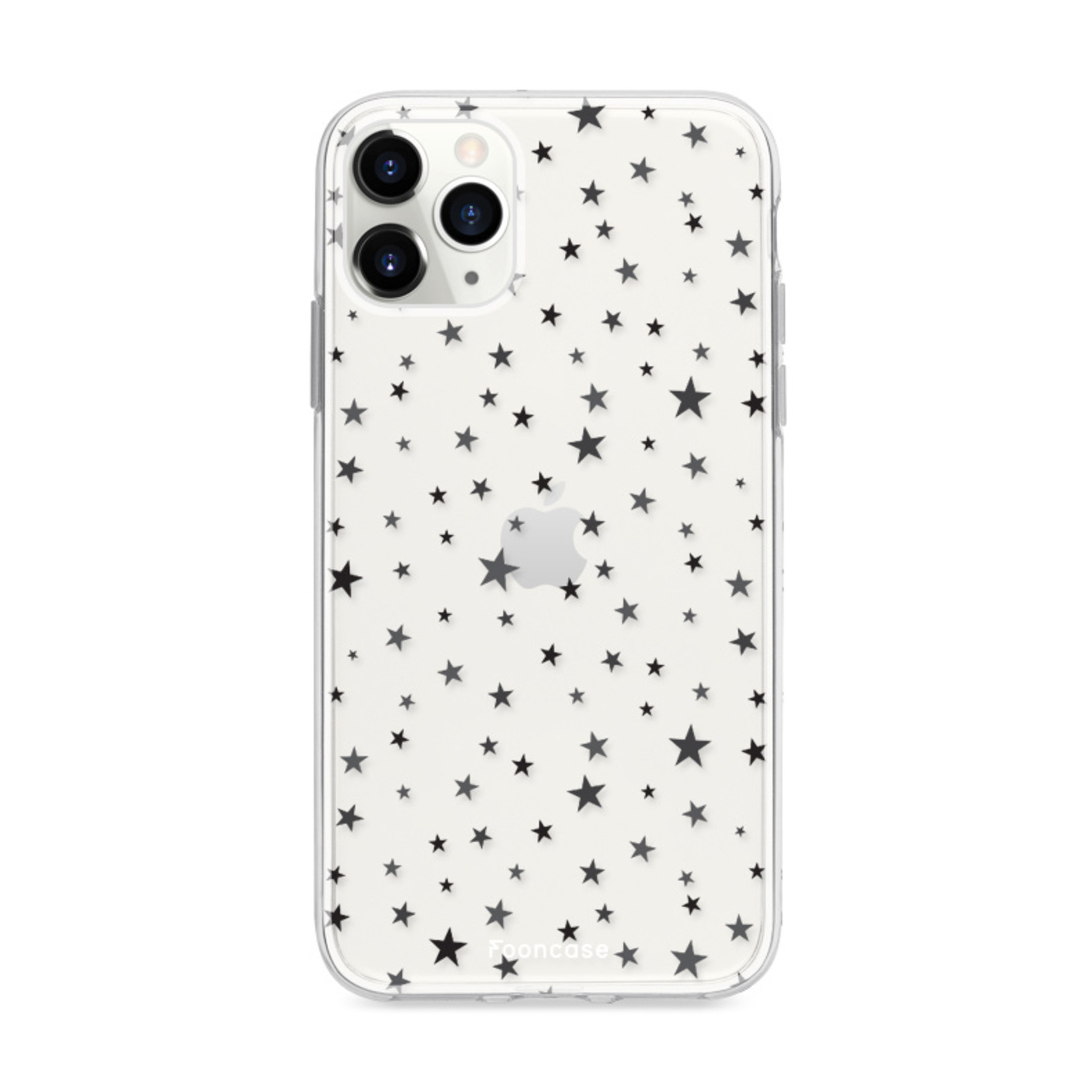 FOONCASE Fooncase Hoesje Geschikt voor iPhone 11 Pro Max - Shockproof Case - Back Cover / Soft Case - Stars / Sterretjes