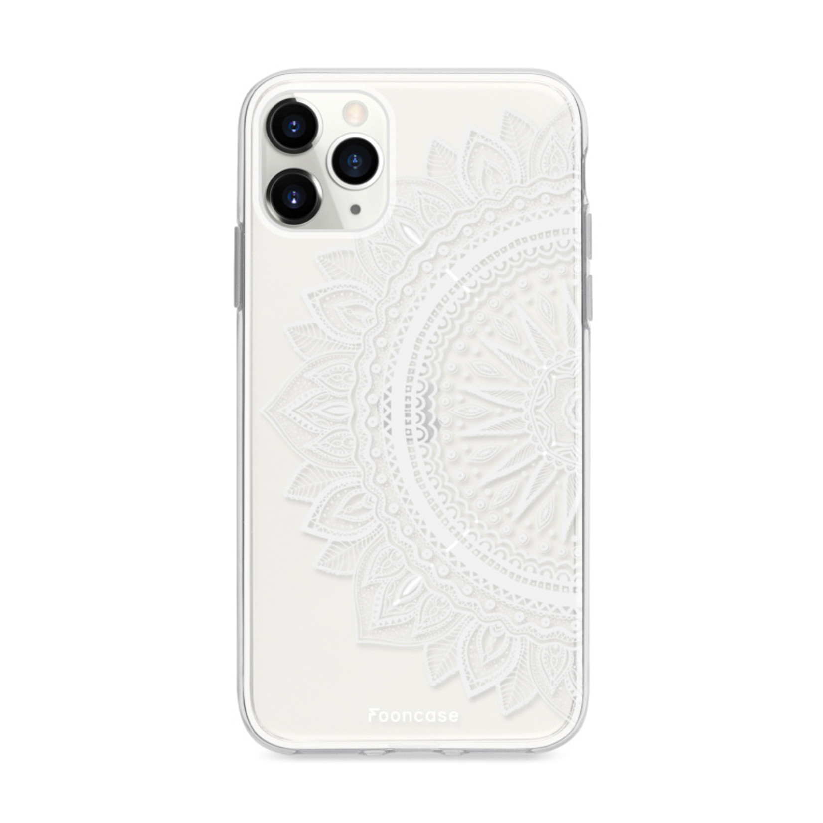 FOONCASE Fooncase Hoesje Geschikt voor iPhone 11 Pro Max - Shockproof Case - Back Cover / Soft Case - Mandala / Ibiza
