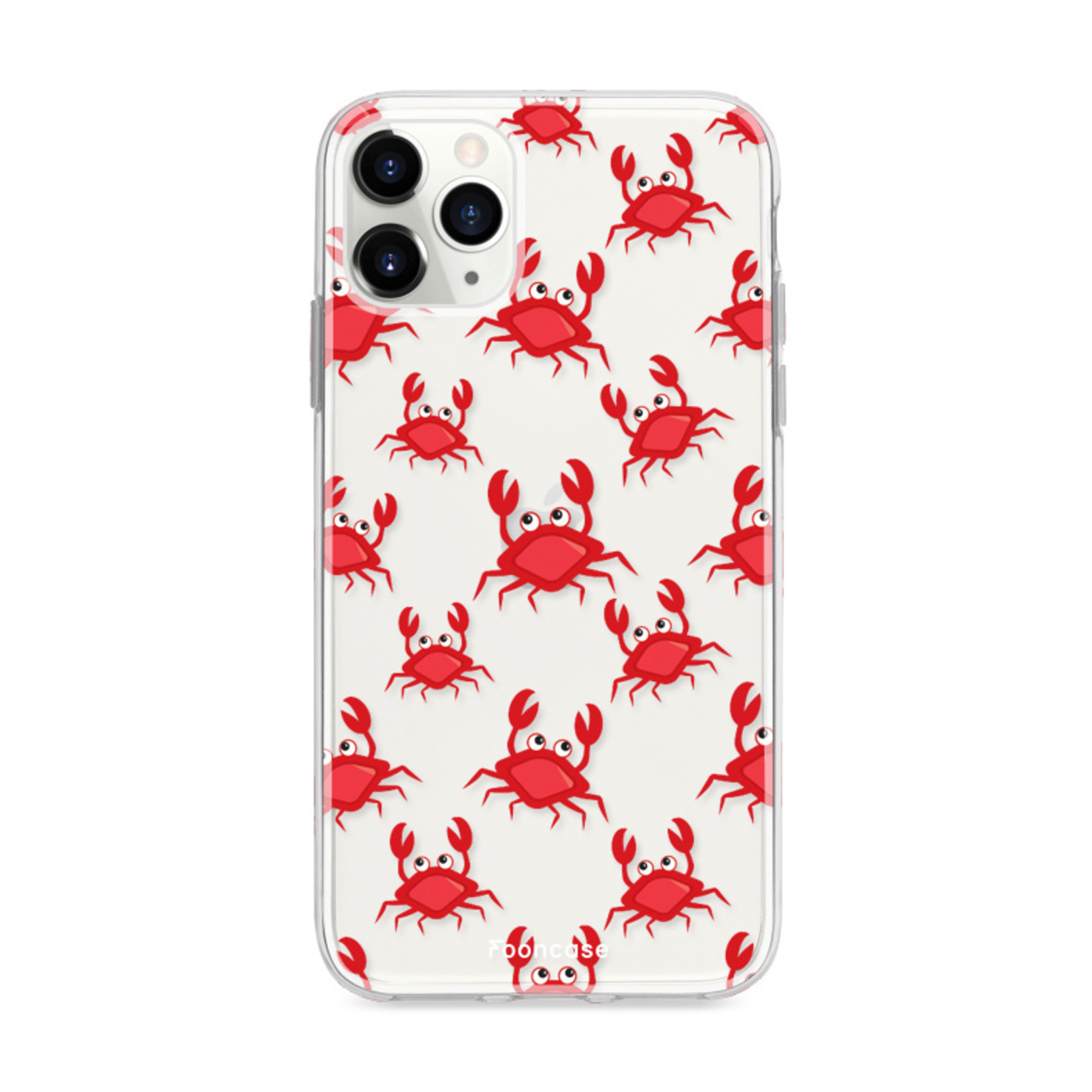 FOONCASE iPhone 11 Pro hoesje TPU Soft Case - Back Cover - Crabs / Krabbetjes / Krabben