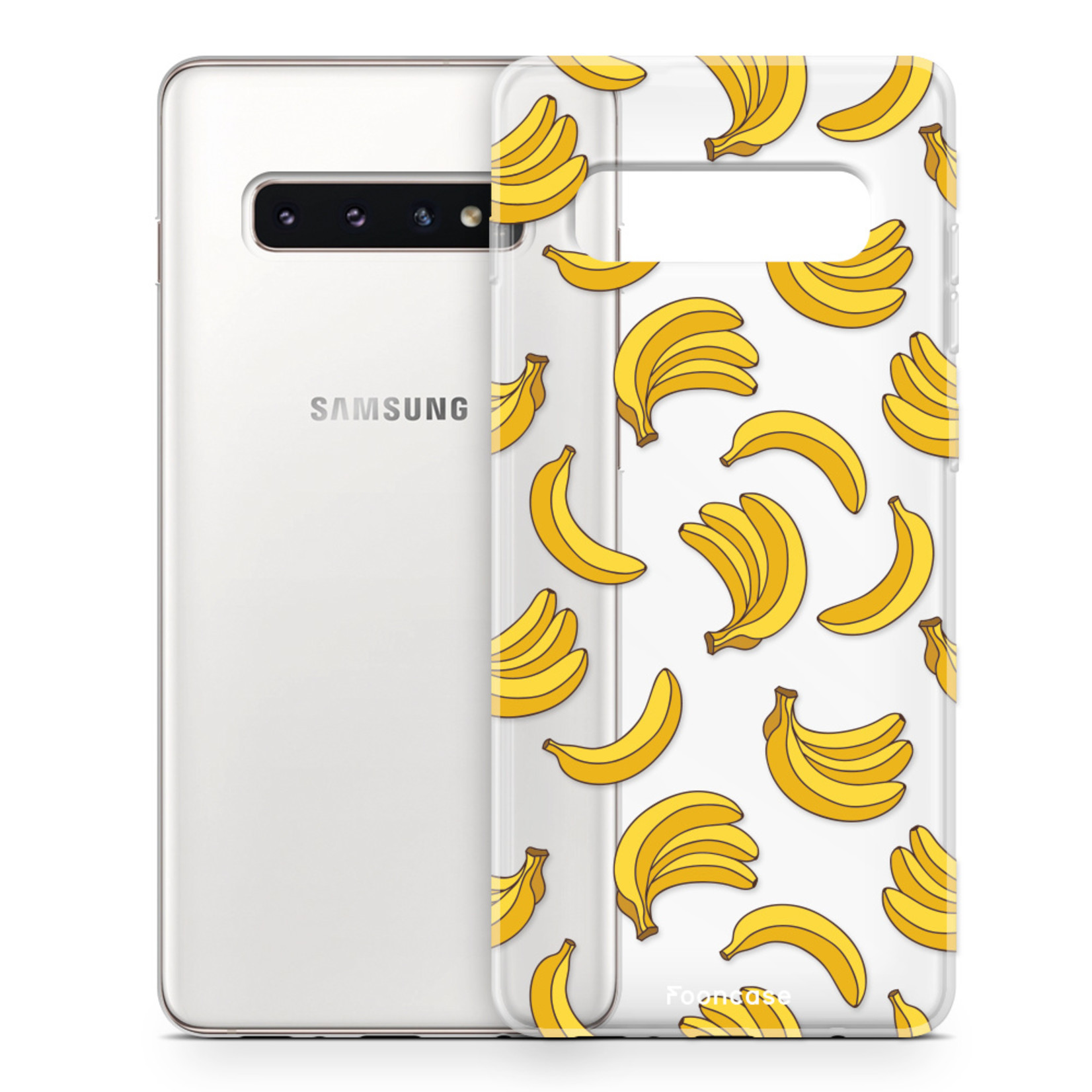 FOONCASE Samsung Galaxy S10 Cover - Bananas