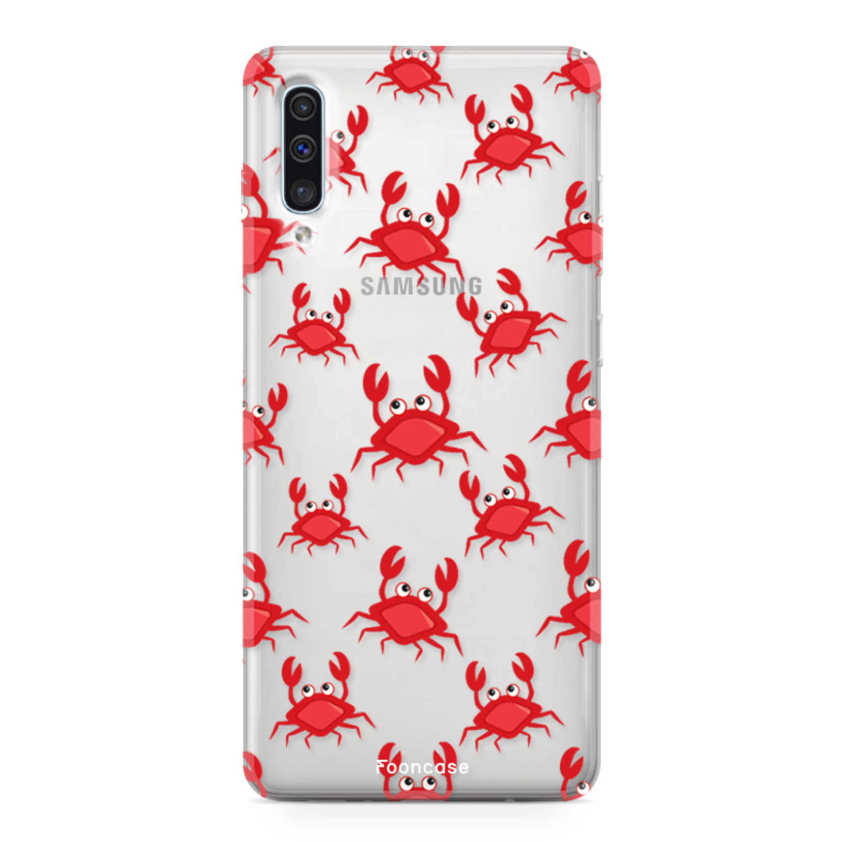 Samsung Galaxy A70 hoesje TPU Soft Case - Back Cover - Crabs / Krabbetjes / Krabben