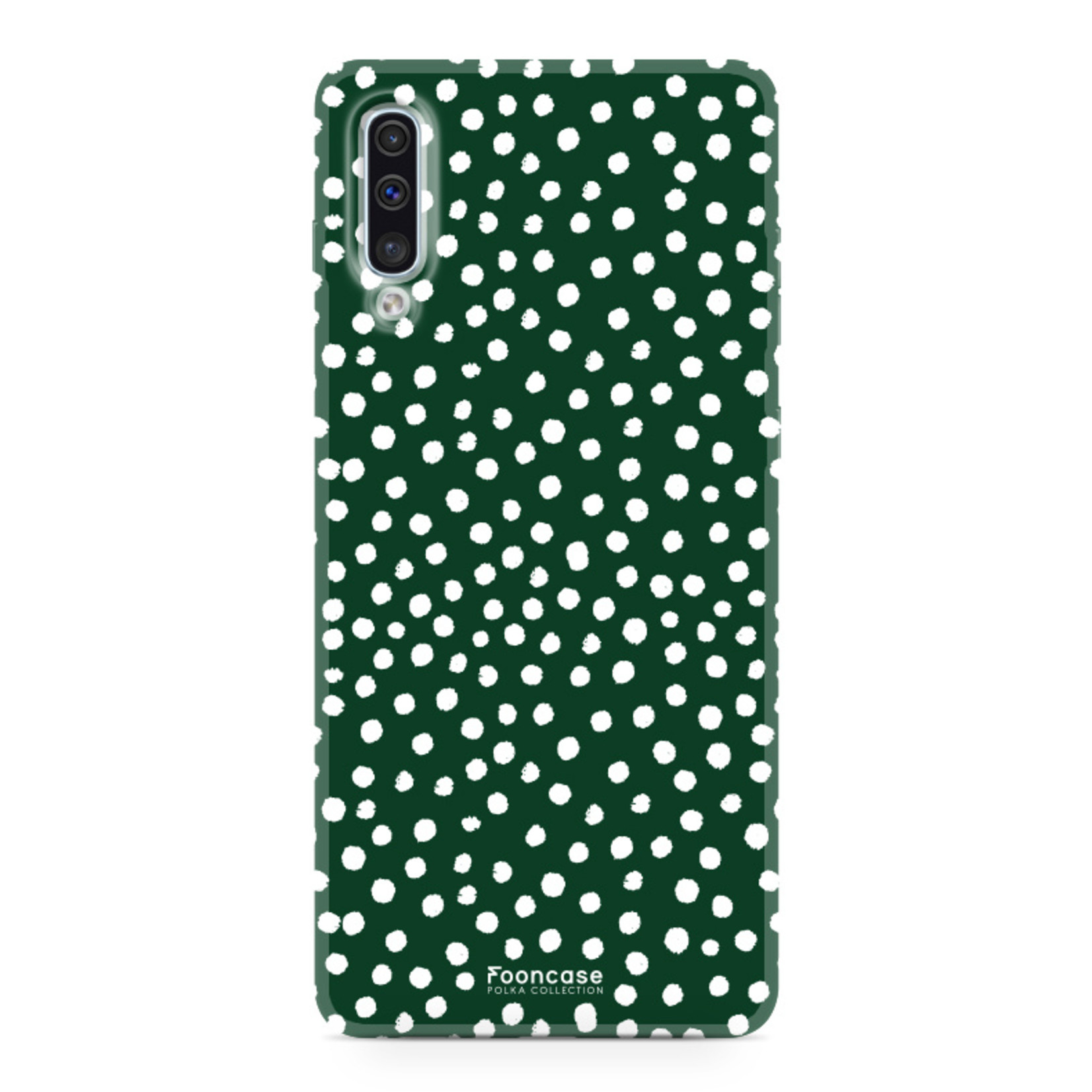 Samsung Galaxy A70 - POLKA COLLECTION / Dark green