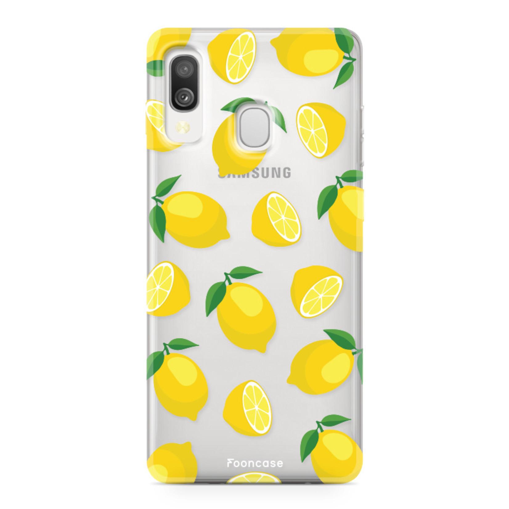 Samsung Galaxy A40 hoesje TPU Soft Case - Back Cover - Lemons / Citroen / Citroentjes