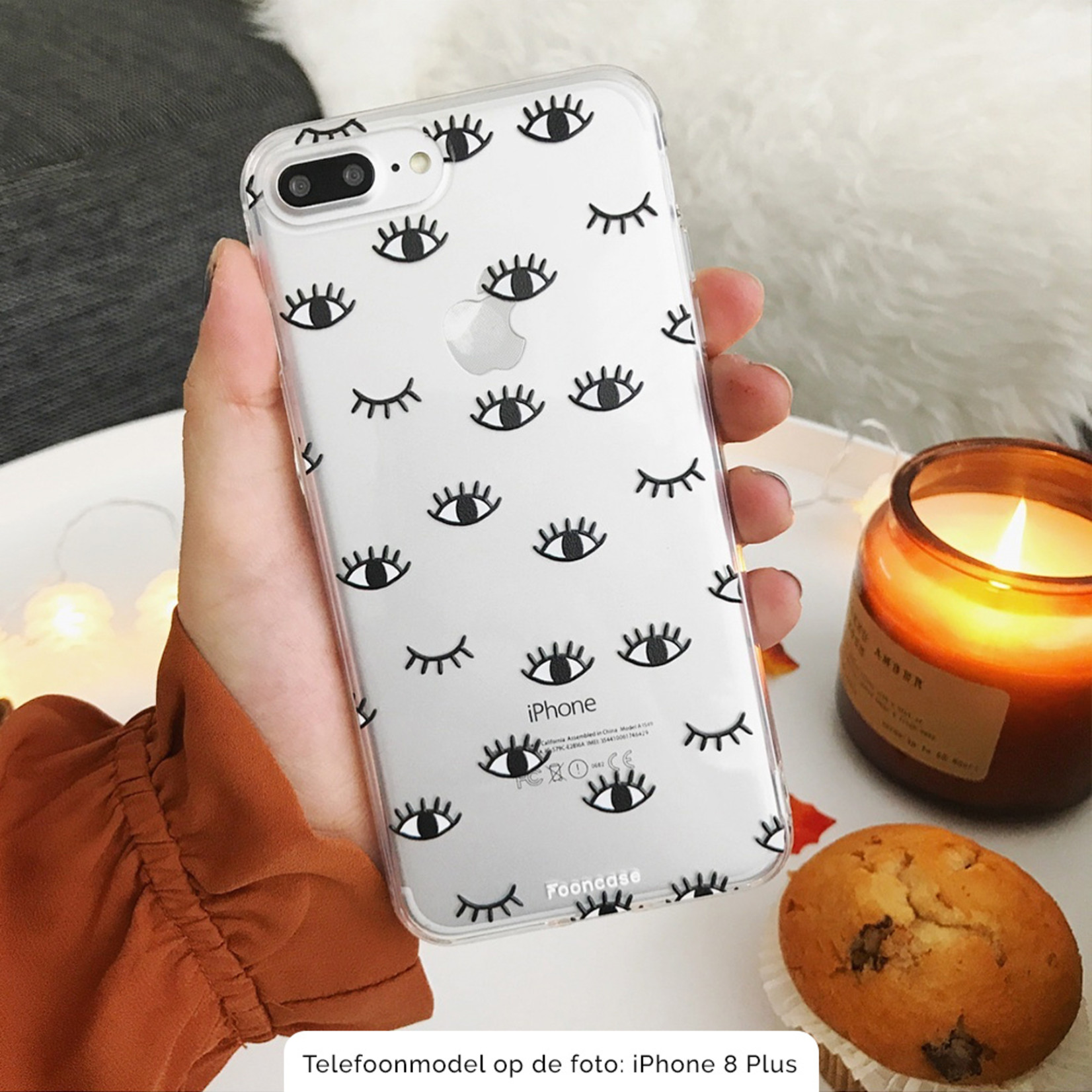 FOONCASE Iphone 7 Plus Cover - Eyes