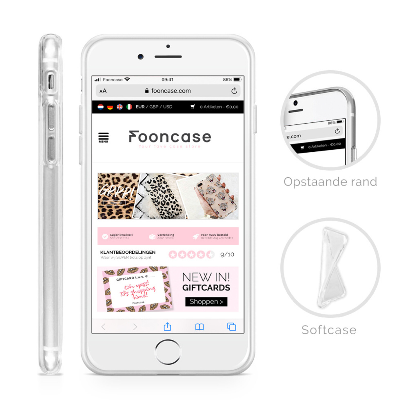 FOONCASE Iphone 8 Plus Handyhülle - Cheeky Leopard