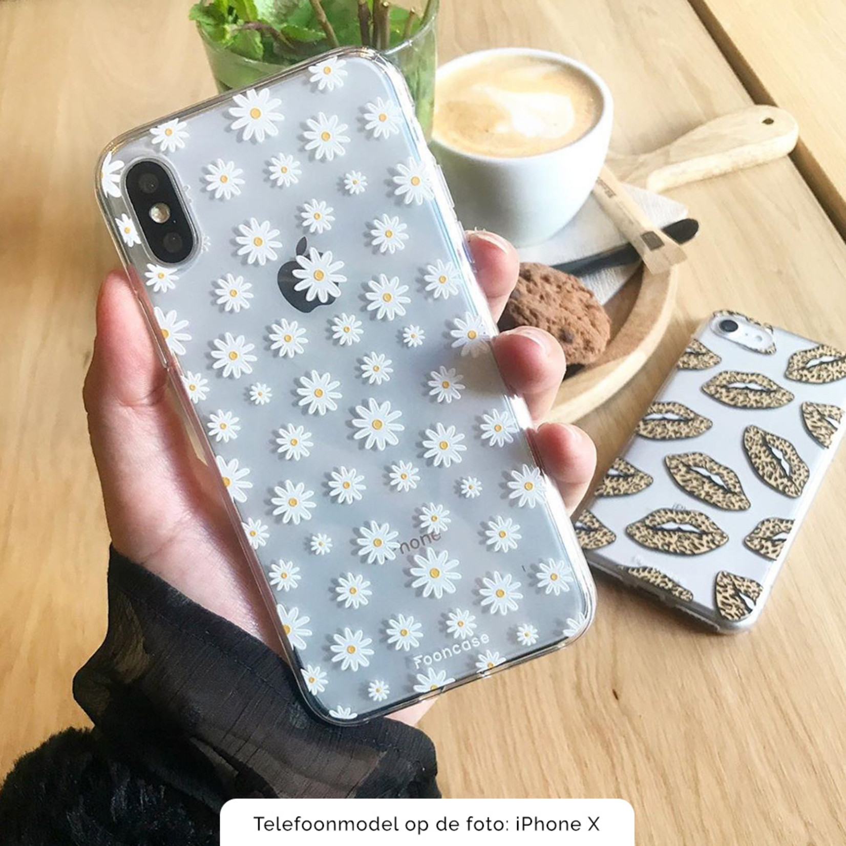 FOONCASE Samsung Galaxy S9 Plus Cover - Margherite