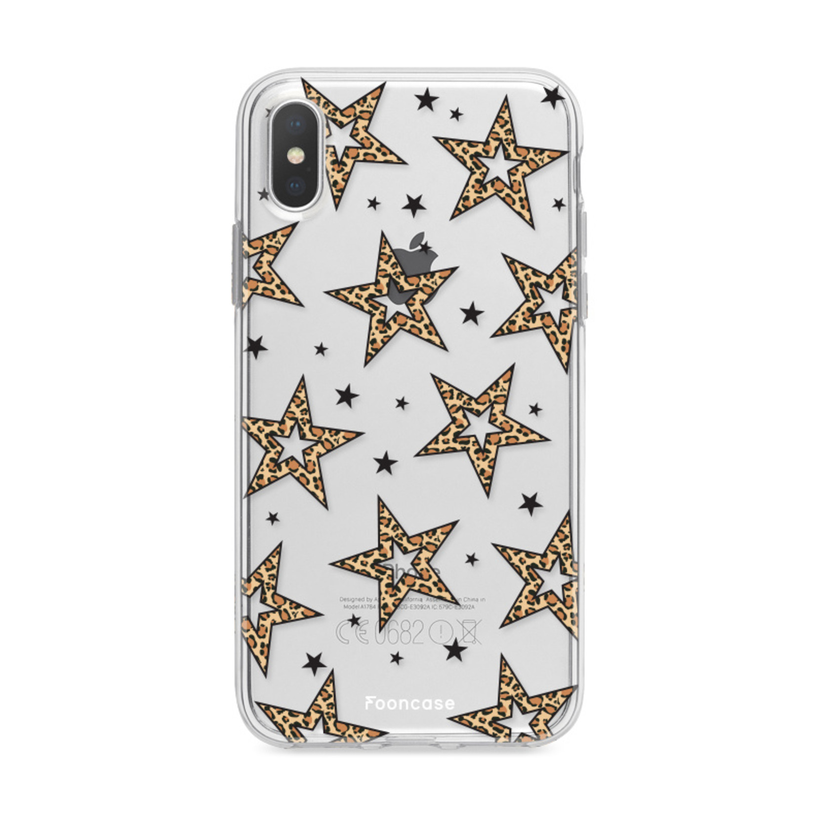 Iphone XS Cover - Rebell Stars Transparent