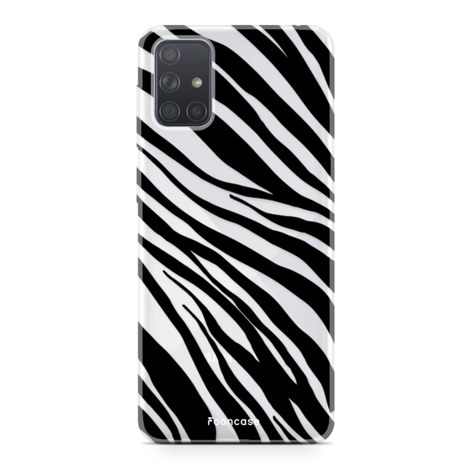 Samsung Galaxy A51 hoesje TPU Soft Case - Back Cover - Zebra print