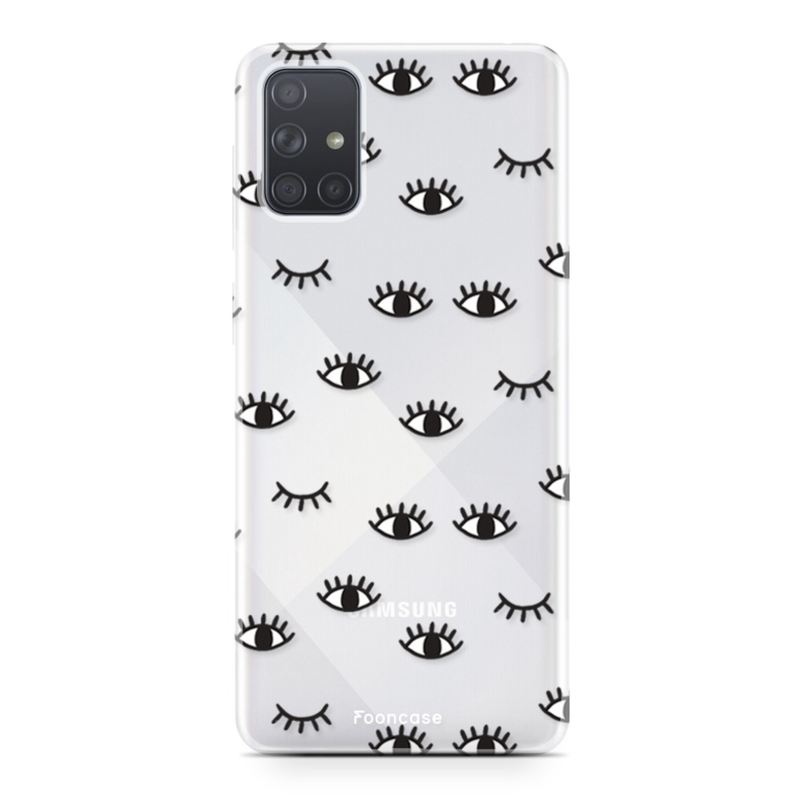 Samsung Galaxy A71 hoesje TPU Soft Case - Back Cover - Eyes / Ogen